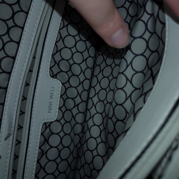 Nine West Black and White Tote Bag - Picture 3 of 6